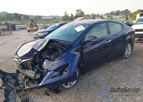 2014 Hyundai Elantra Limited from USA, damaged, VIN 5NPDH4AE1EH488669